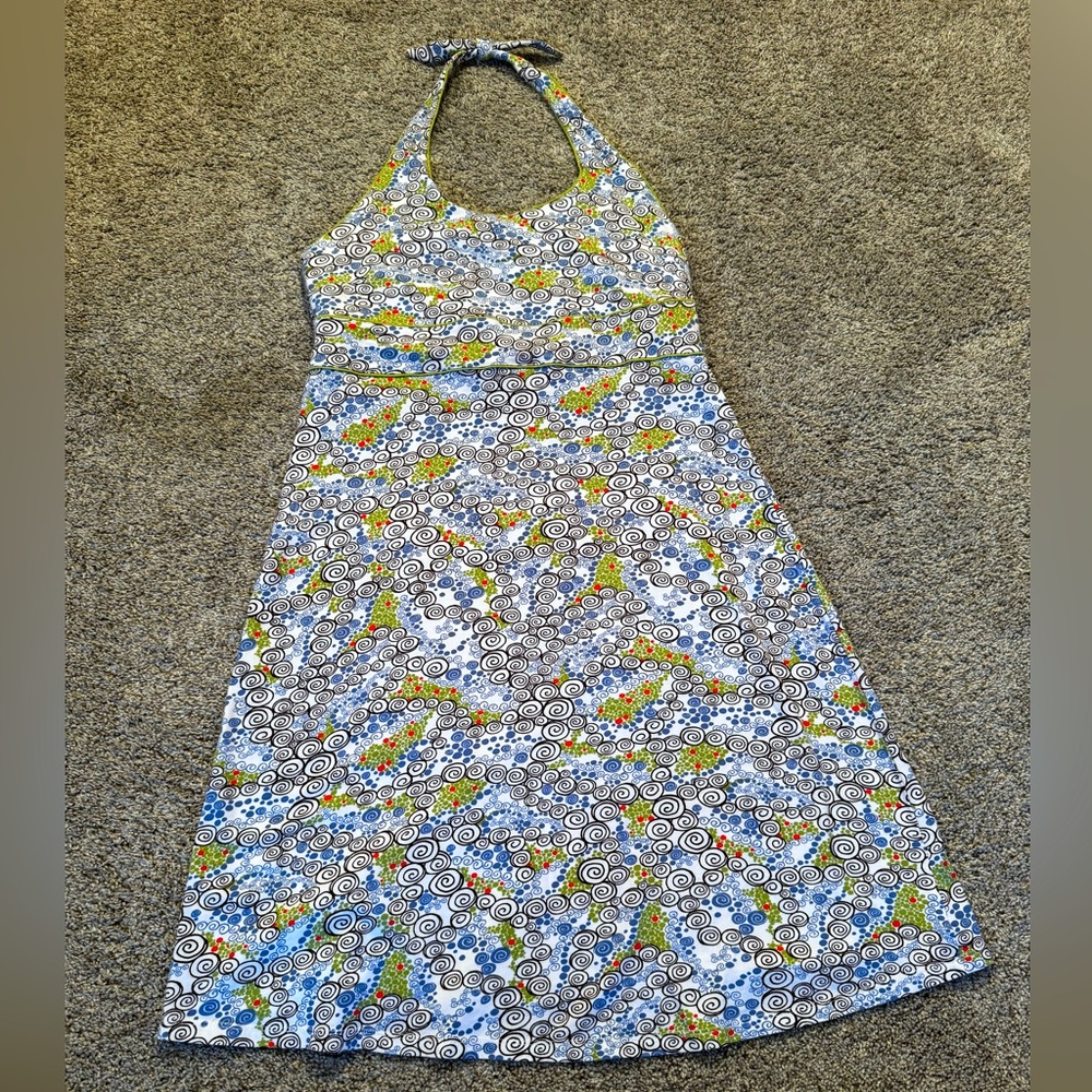 Aventura halter dress with built in shelf bra. Size medium.